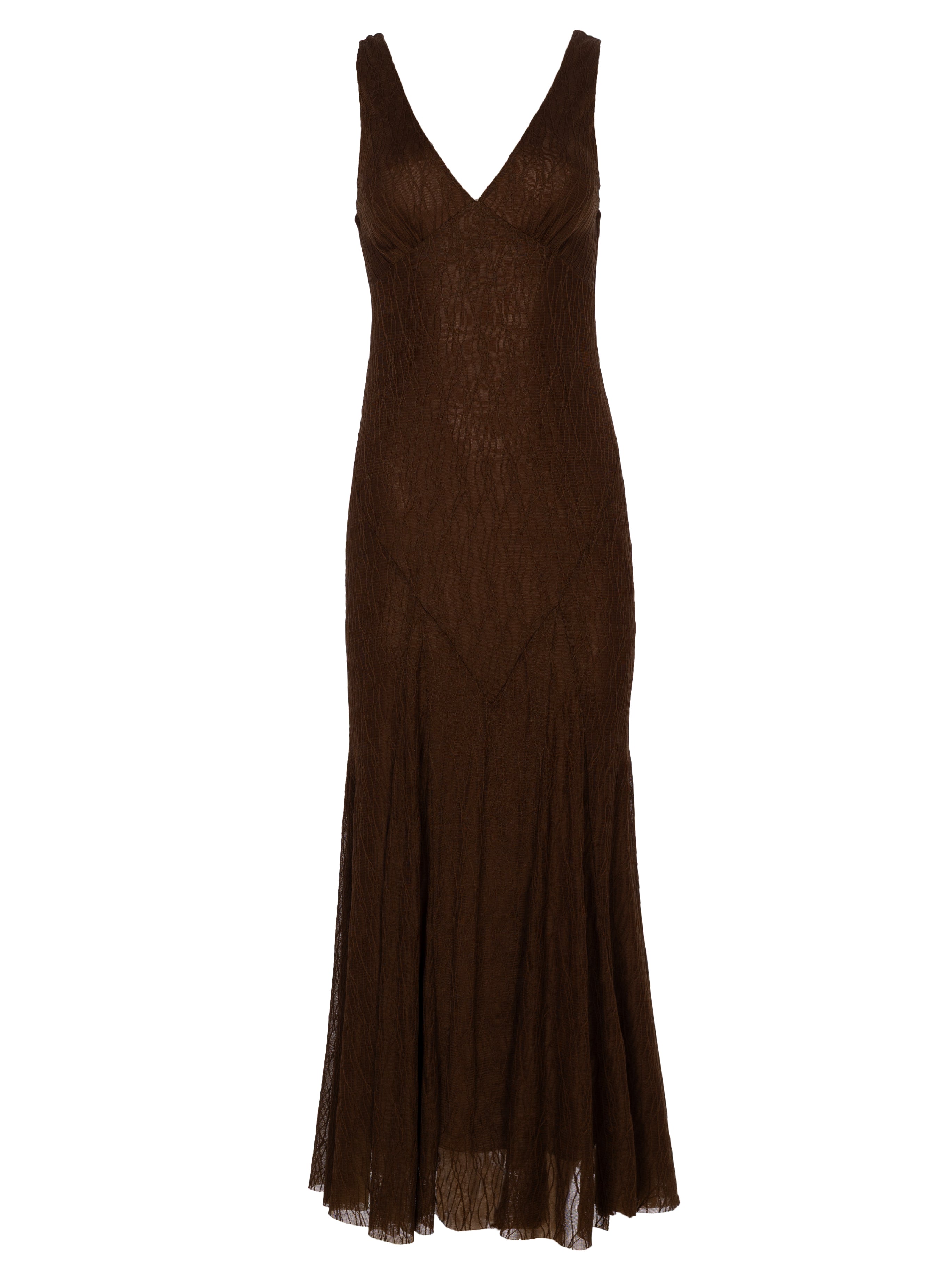 BEATRICE BROWN - Vestido tirantes punto con falda de godets, para invitadas de boda, fiesta y eventos de primvera y verano. MIOH es la marca española de vestidos de fiesta para invitadas de boda más de moda en España